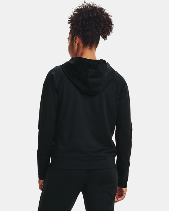 Damen UA Jacke aus Trikotstoff, Black, pdpMainDesktop image number 1